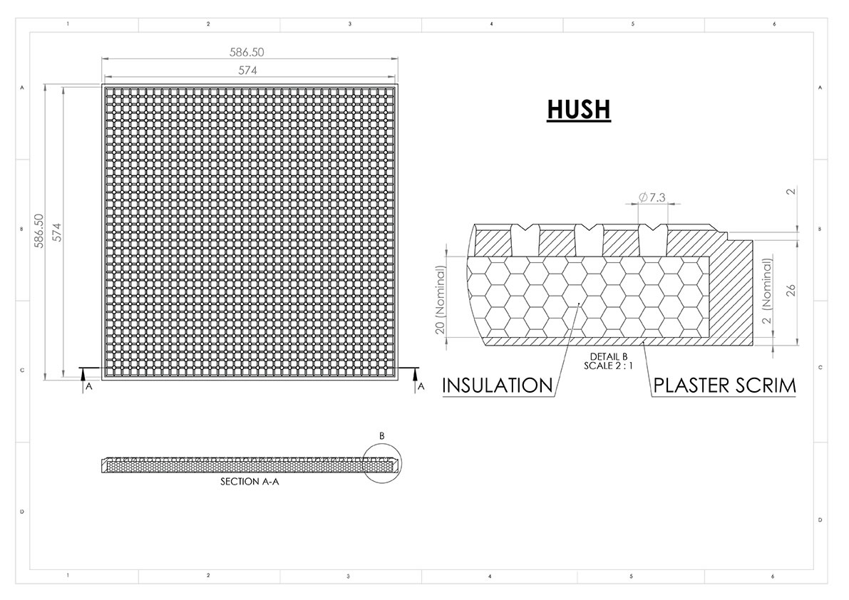 hush sound absorbtion