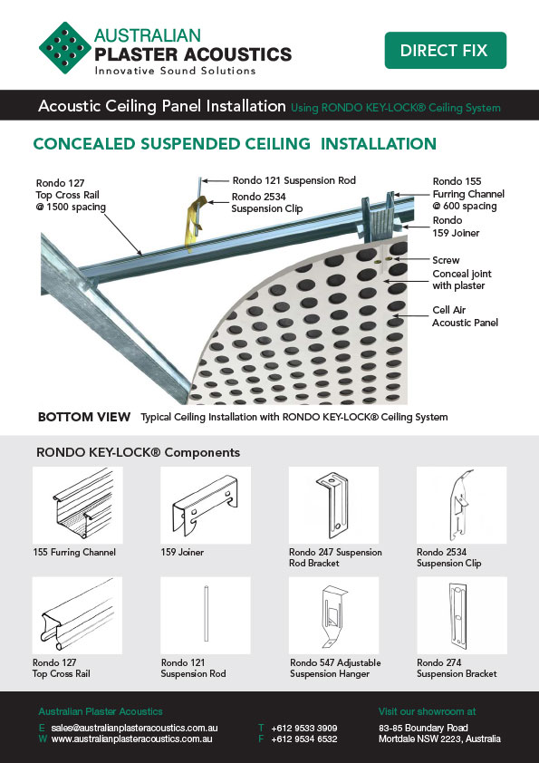 Acoustic Ceiling Panel Installation