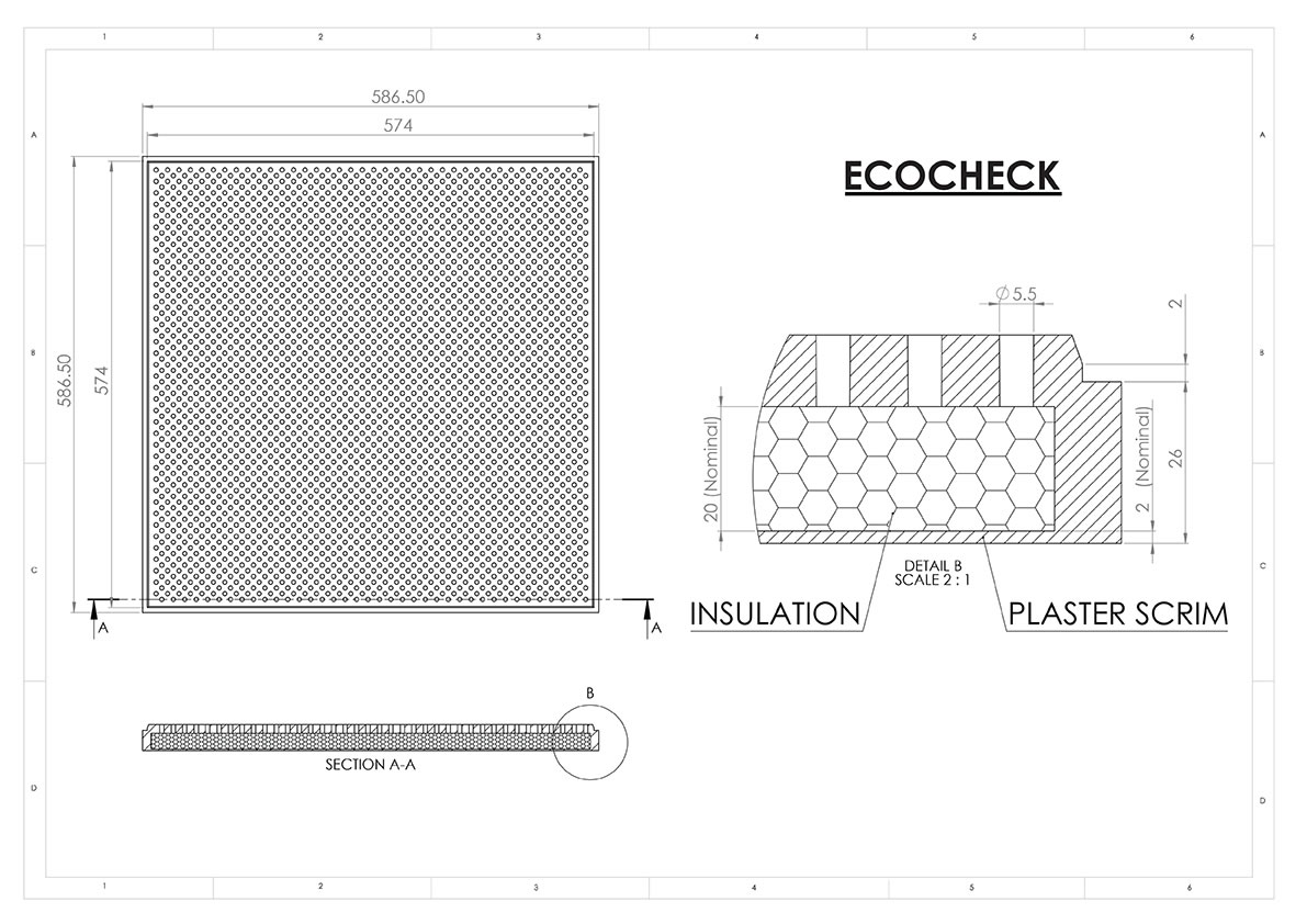 ecocheck sound absorbtion
